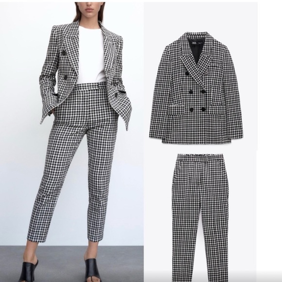 Zara Other - Very cute black and white Zara pant suit!